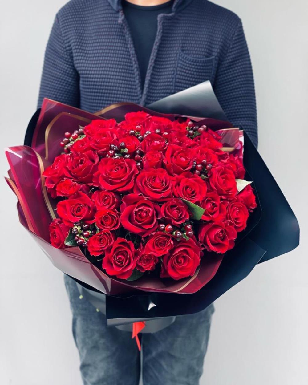 Dear Red Rose Bouquet 50'li